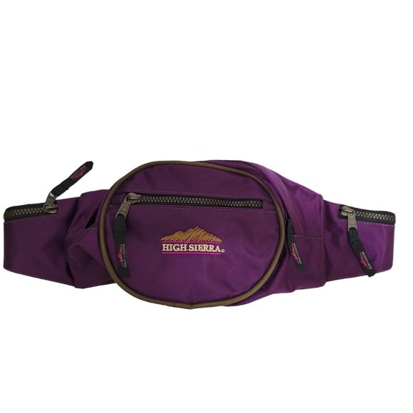 High Sierra Handbags - High Sierra Waist Pack Fanny Pack Bag Hiking Casual Purple Adjustable  